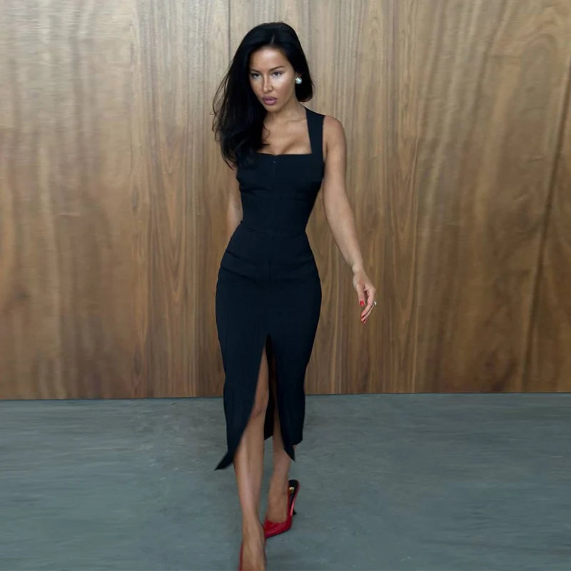 Elegant Single-breasted Blazers Dress 2026 Summer New Slim Waist-cinching Short Sleeve Lapel Long Robes Women's Solid Streetwear