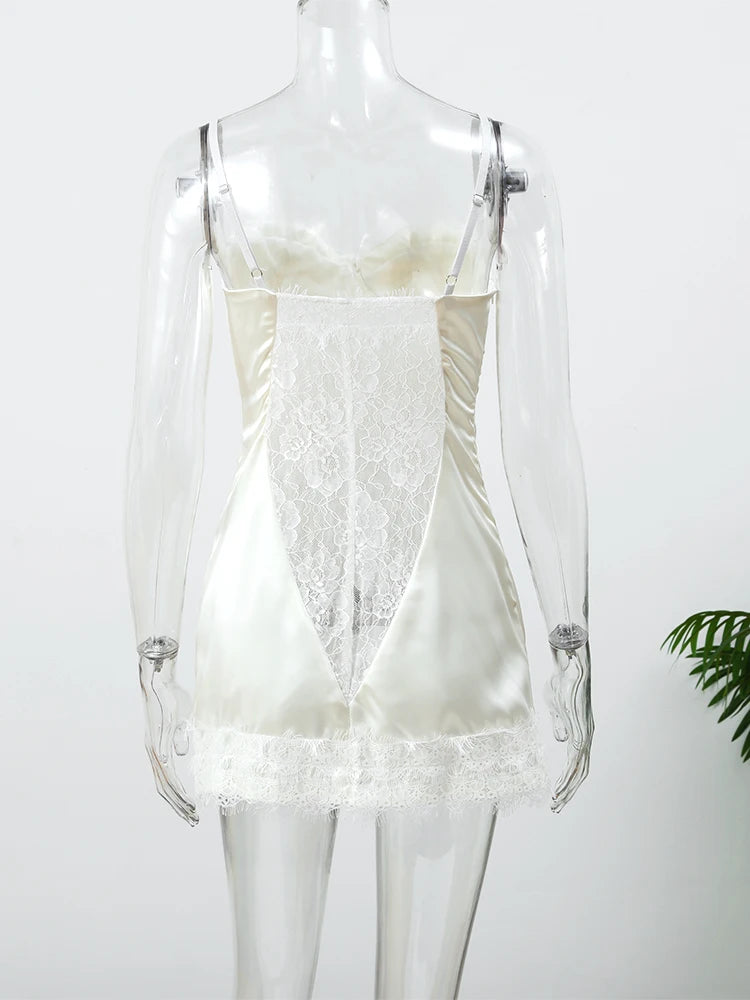 Sweetheart Lace Corset Mini Dress!