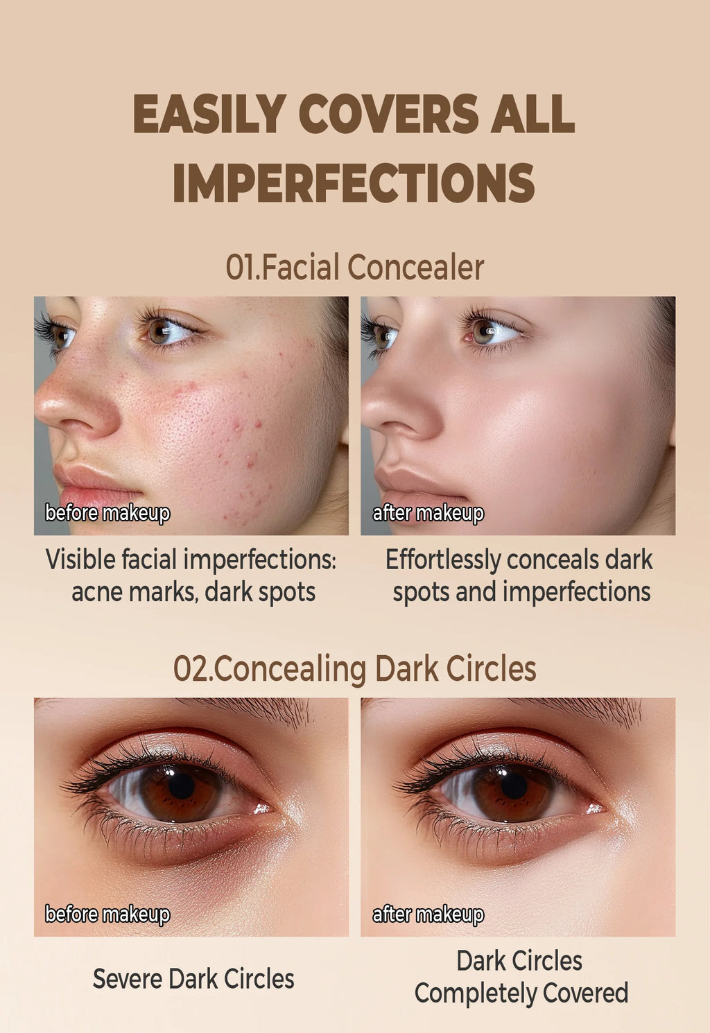 Hydrating Full-Coverage Concealer & Contour Cream