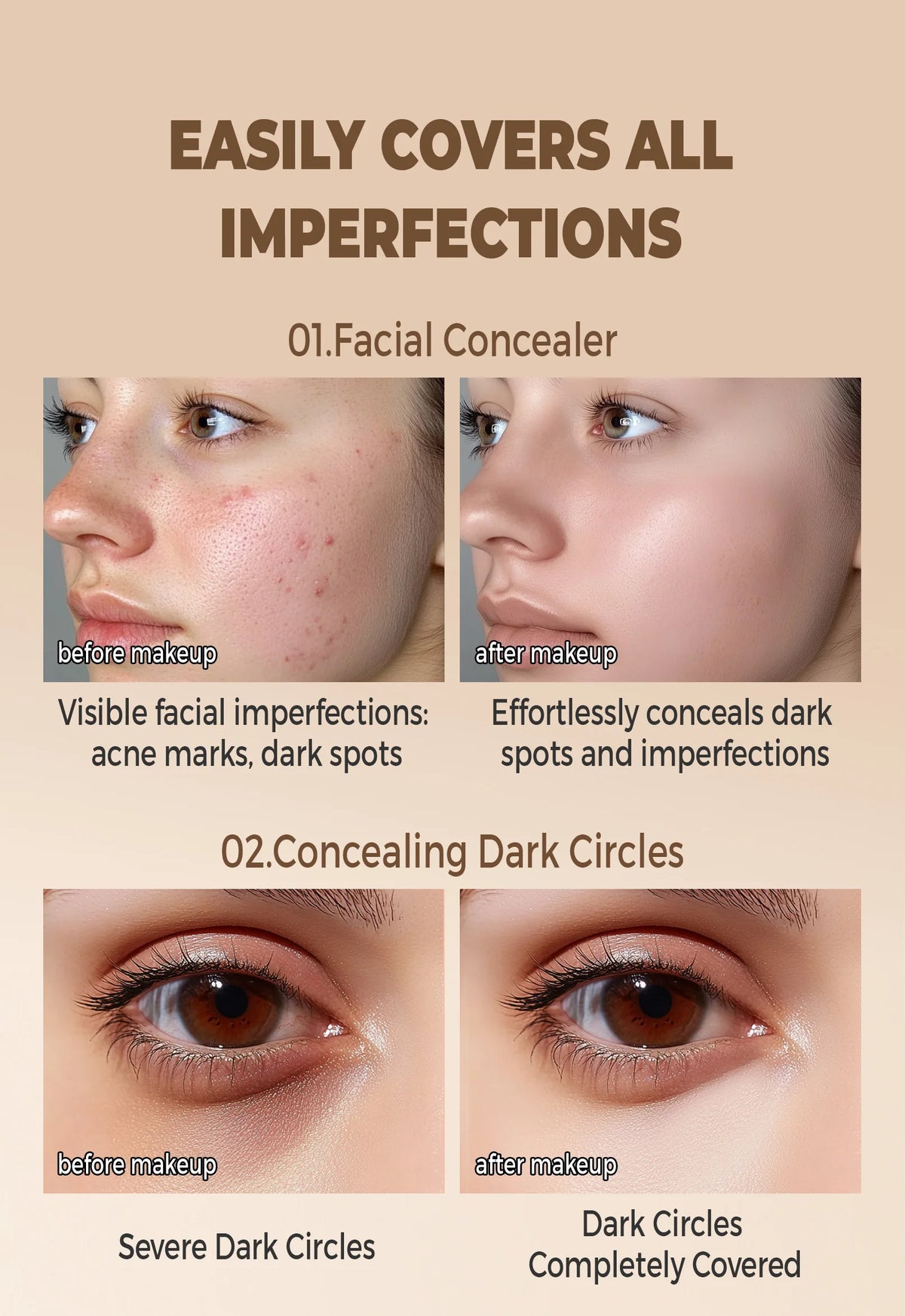 Hydrating Full-Coverage Concealer & Contour Cream