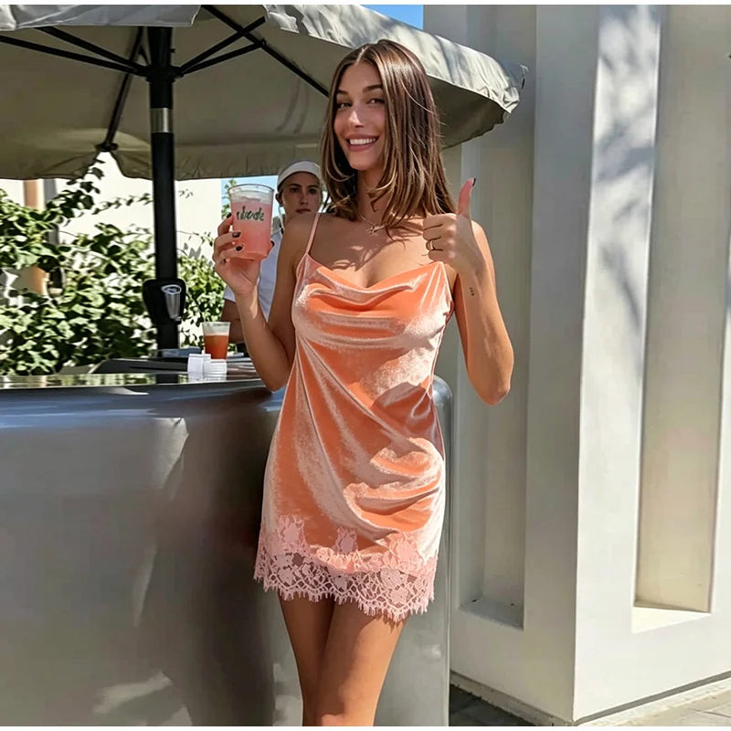 Glam Sequin V-Neck Mini Dress