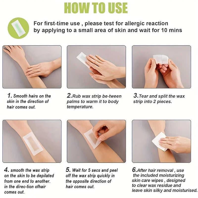 Hair Removal Wax Strips