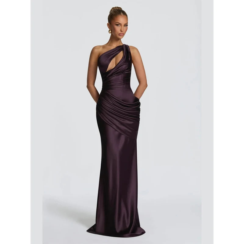 Elegant cinching Split Maxi Dresses Summer Party Gowns 2026