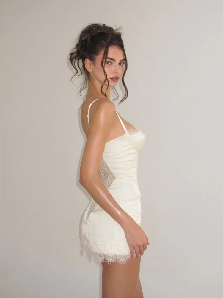 Sweetheart Lace Corset Mini Dress!
