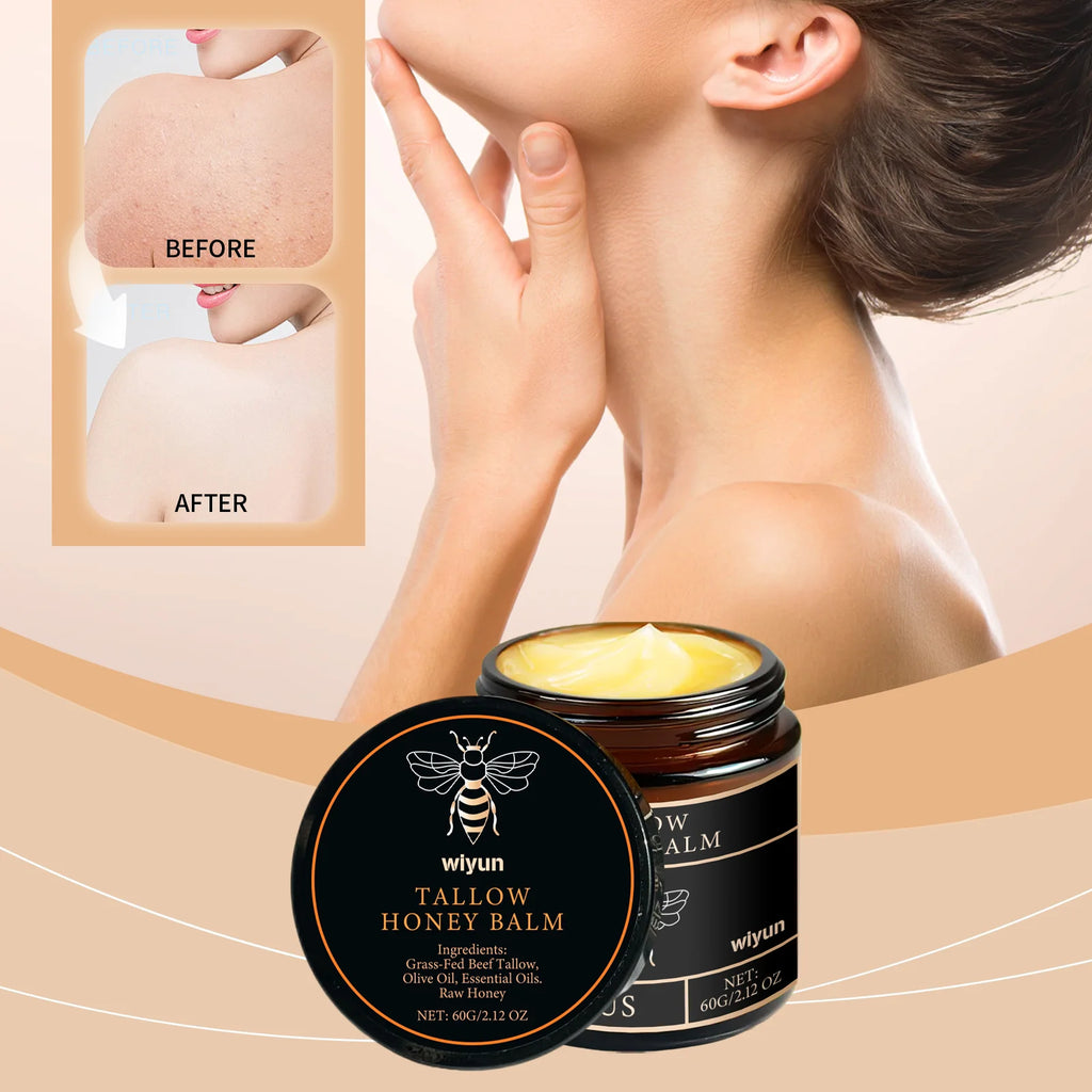 Tallow Honey Glow Cream – Deep Hydration & Firming Care.