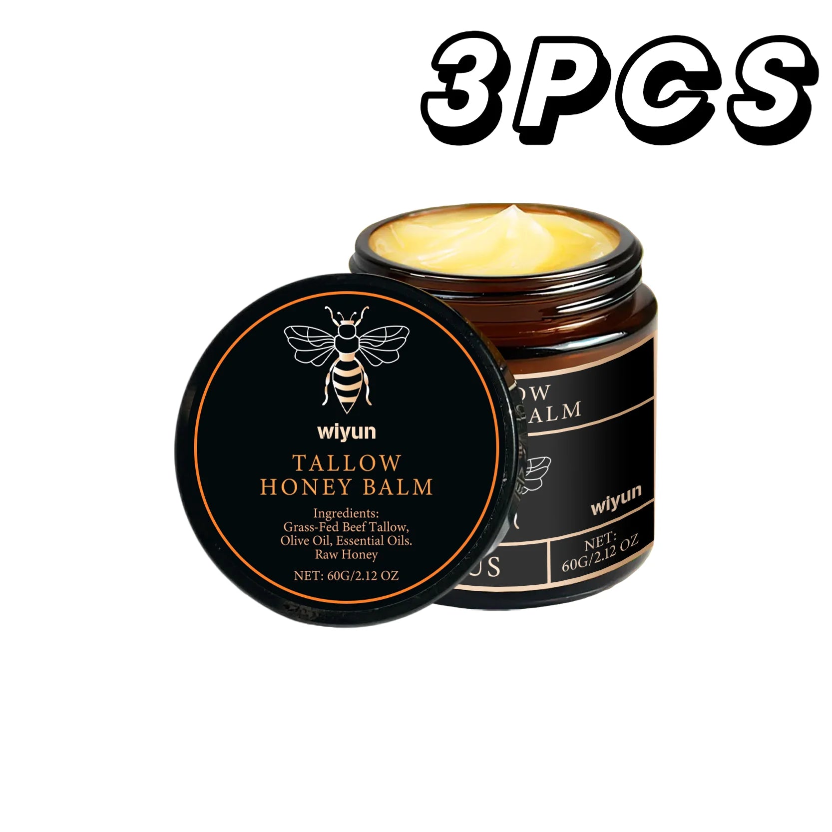 Tallow Honey Glow Cream – Deep Hydration & Firming Care.
