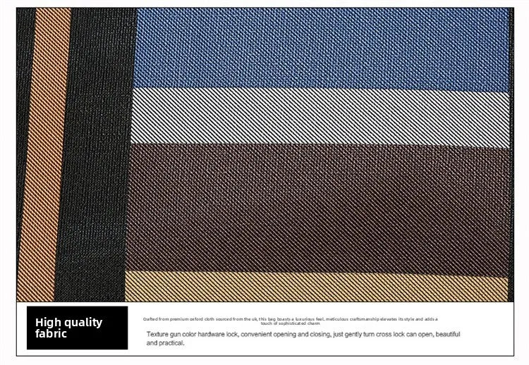 Trendy Plaid Large-Capacity Tote Bag