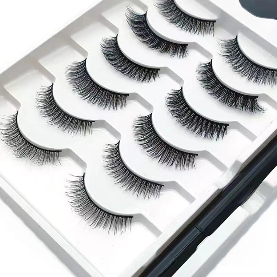 6-Pair Magnetic Eyelash & Eyeliner Set