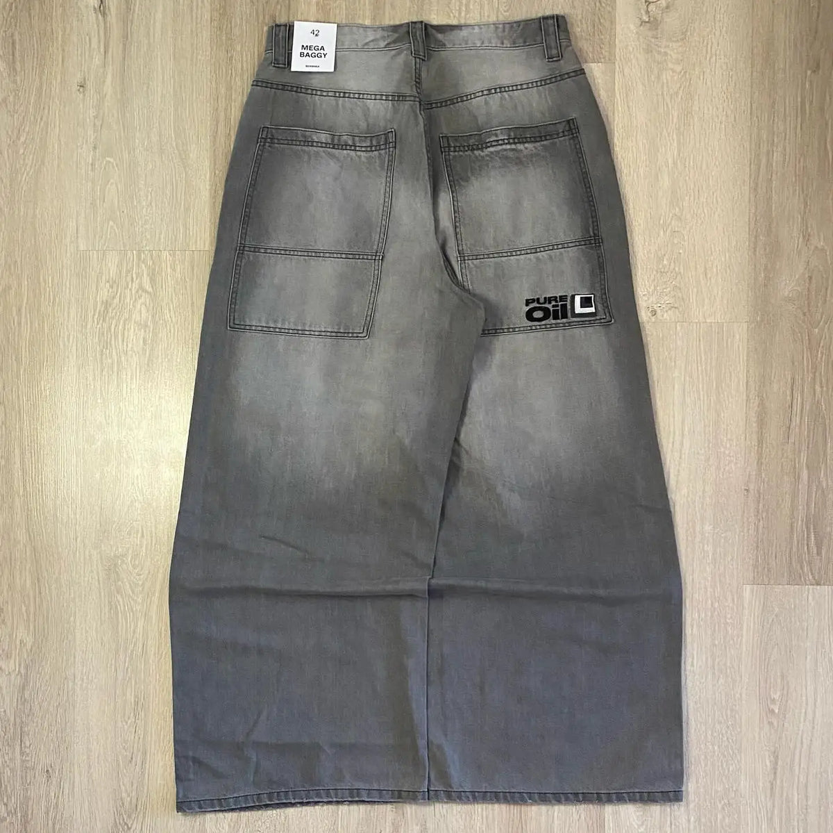 Streetwear Oversized print baggy jeans