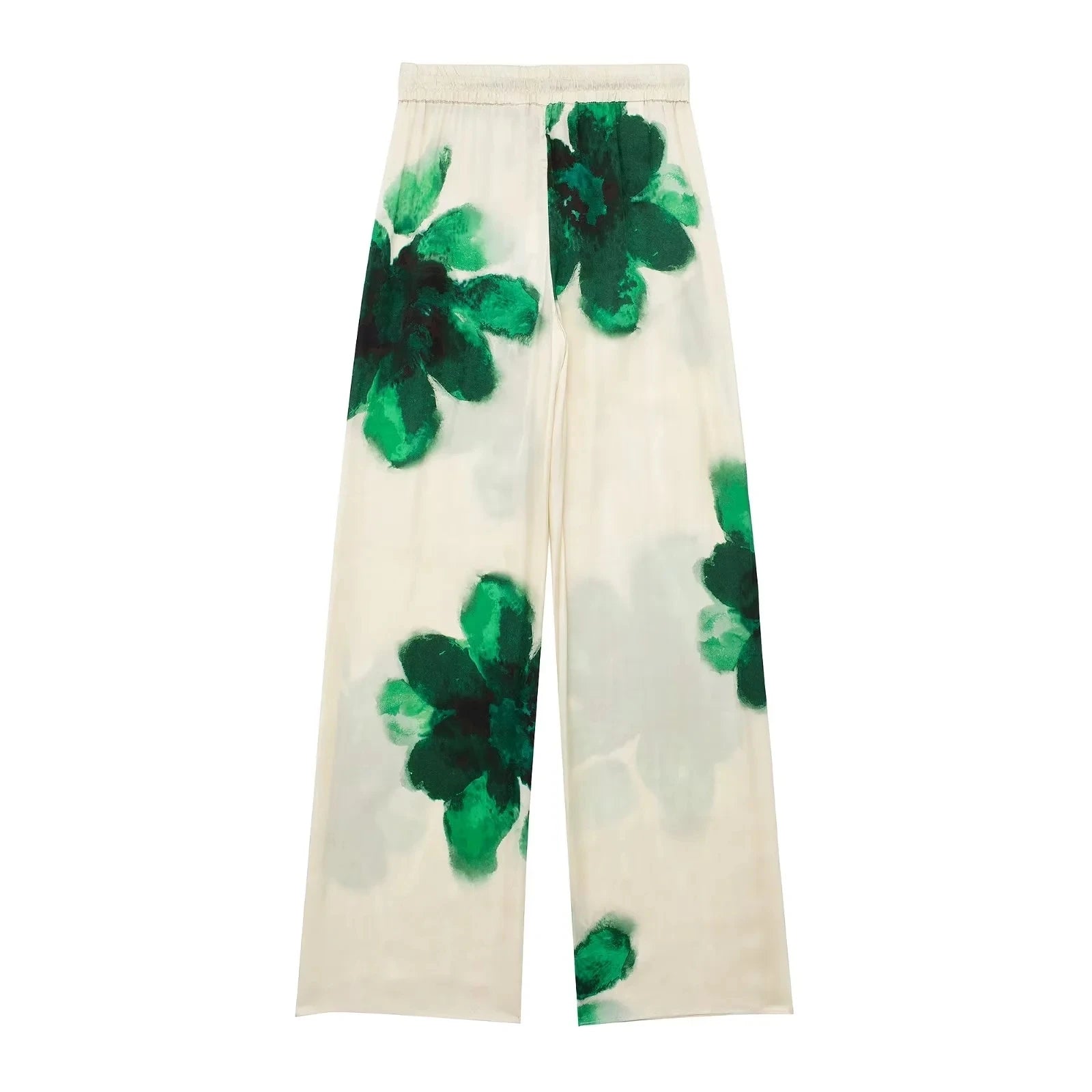 Chic Floral Blouse & Wide-Leg Pants Set