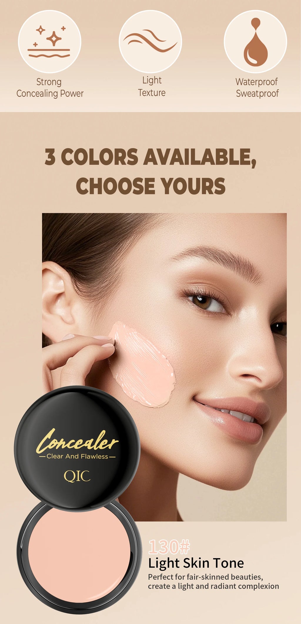 Hydrating Full-Coverage Concealer & Contour Cream