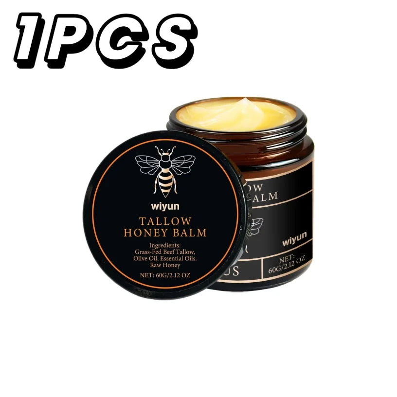 Tallow Honey Glow Cream – Deep Hydration & Firming Care.