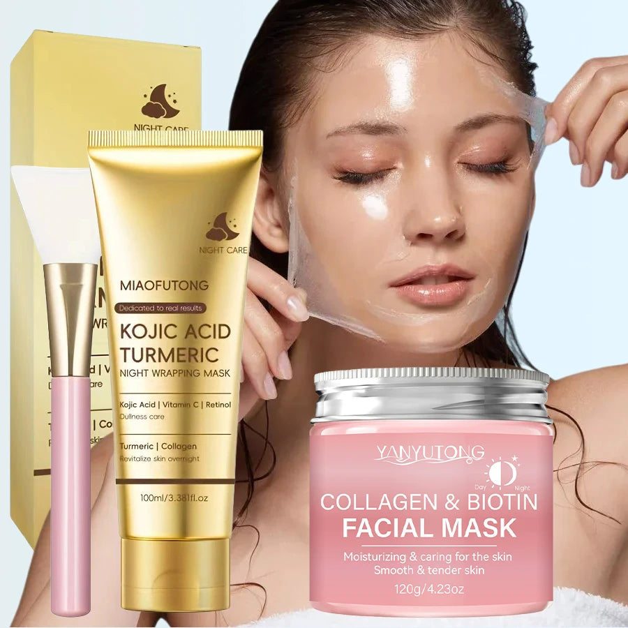 Biotin Collagen Peel-Off Face Mask – Deep Hydration Day & Night Care