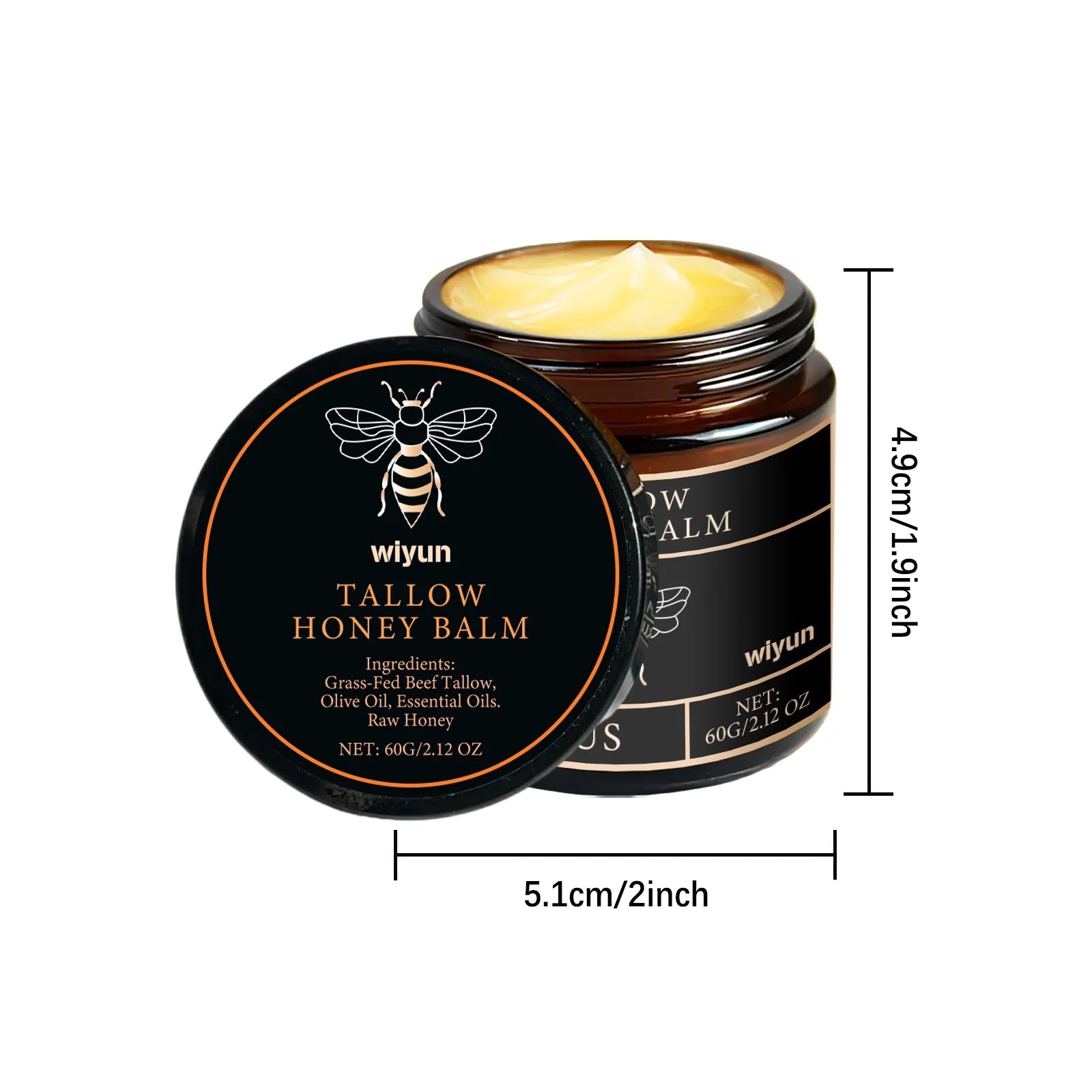 Tallow Honey Glow Cream – Deep Hydration & Firming Care.