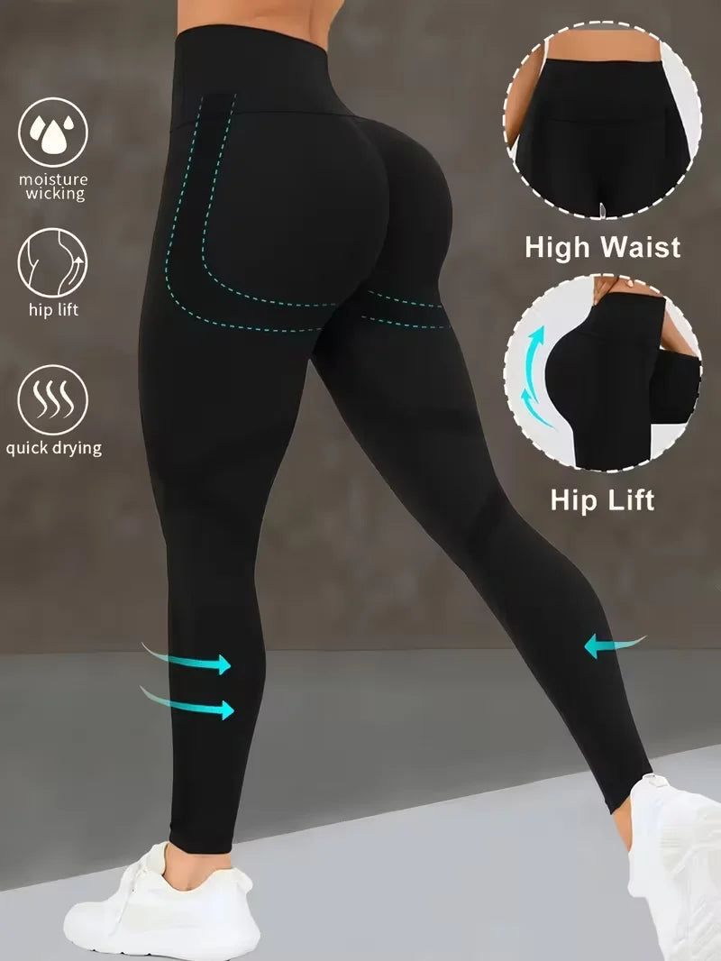 High-Waist Butt-Lifting Yoga Leggings