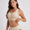 Wireless Cross-Back Support Bra – Front Closure