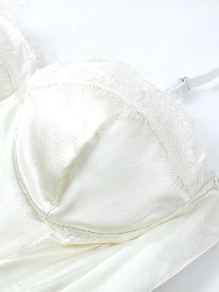 Sweetheart Lace Corset Mini Dress!